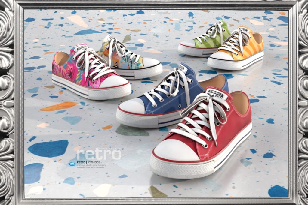 Retro Lowtops - GenX/Legacy/MaitreyaX/Reborn, L$345 each/L$795 FP