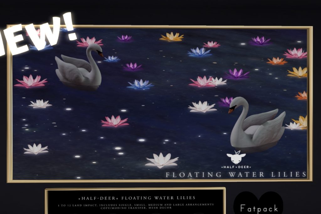 Floating Water Lilies, L$50 each/L$299 FP