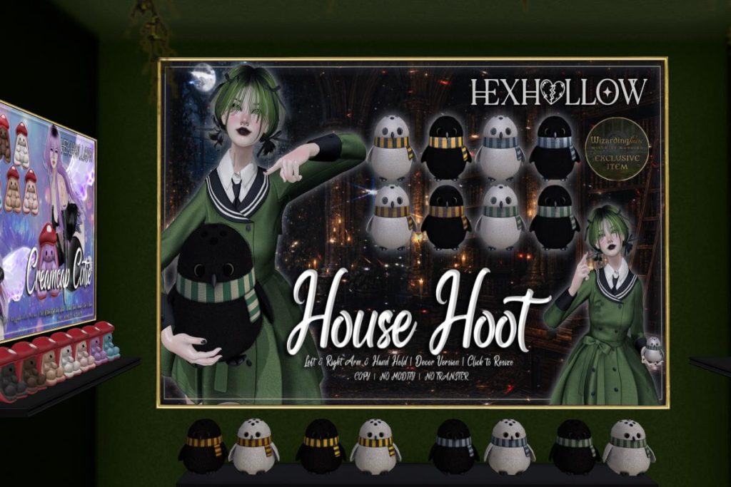 House Hoot, L$299 each/L$899 FP