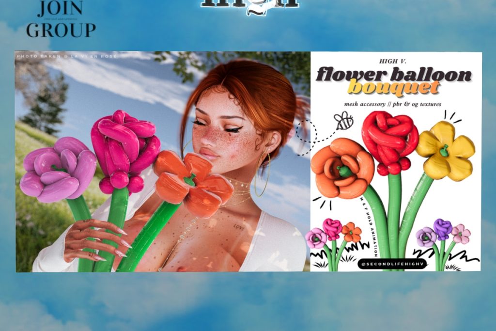 Flower Balloon Bouquet, L$50 each
