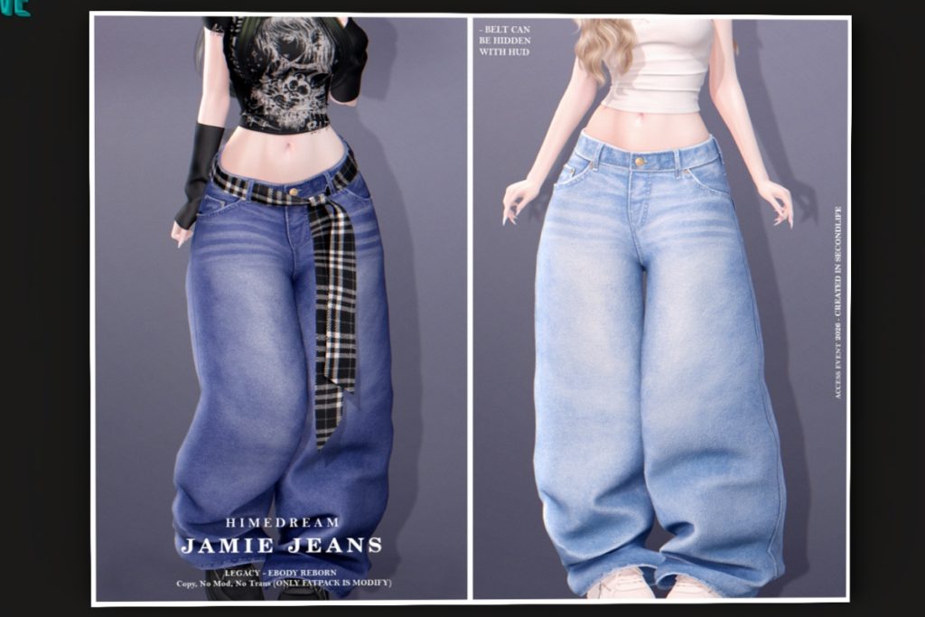 Jaime Jeans - Legacy/Reborn/+mods, L$250 each/L$1299 FP