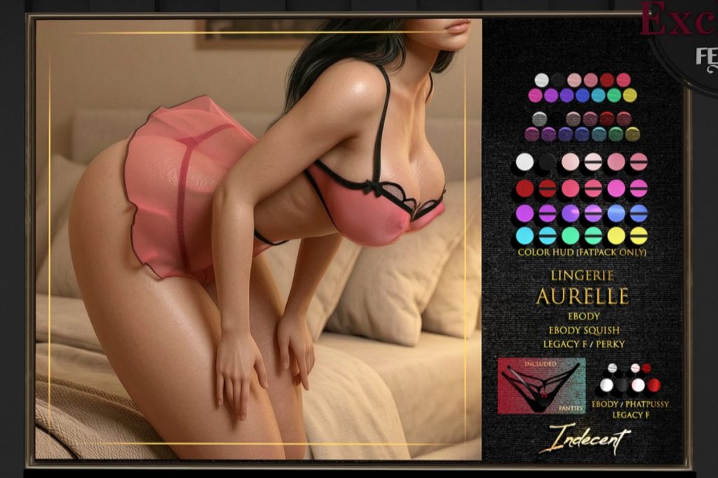 Aurelle Lingerie - Legacy/Reborn/+mods, L$450 each/L$1699 each FP