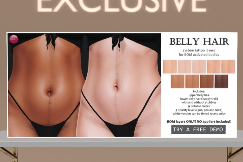 Belly Hair - BOM, L$199