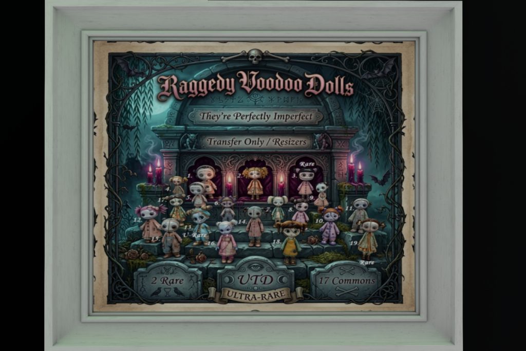 Raggedy Voodoo Dolls, L$50 per play