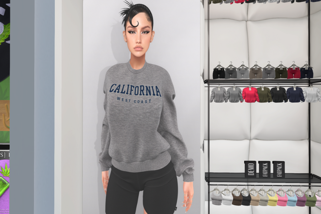 Ysea Crewneck &amp; Biker Shorts - Legacy/MaitreyaX/Reborn/+mods, L$210-L$225 each/L$999-L$1299 each FP