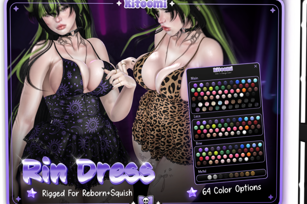 Rin Dress - Reborn/+mods, L$425 each/L$1599 FP