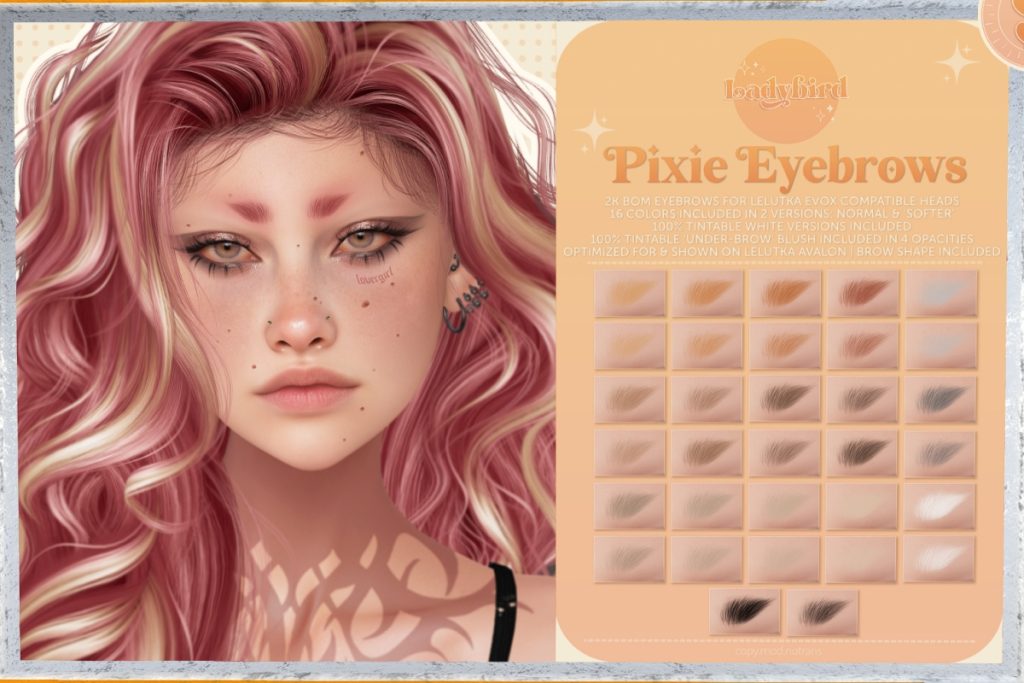 Pixie Eyebrows - EvoX, L$275