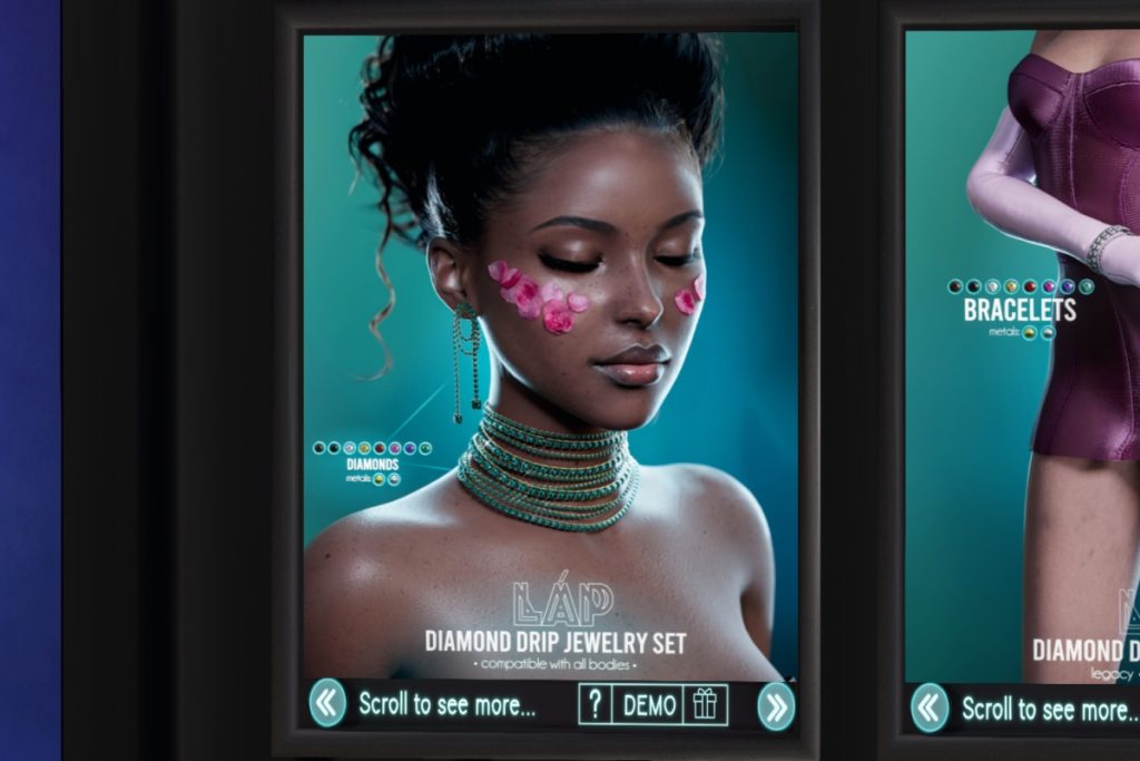 Diamond Drip Jewelry - Legacy/MaitreyaX/Reborn/+mods, L$250 each