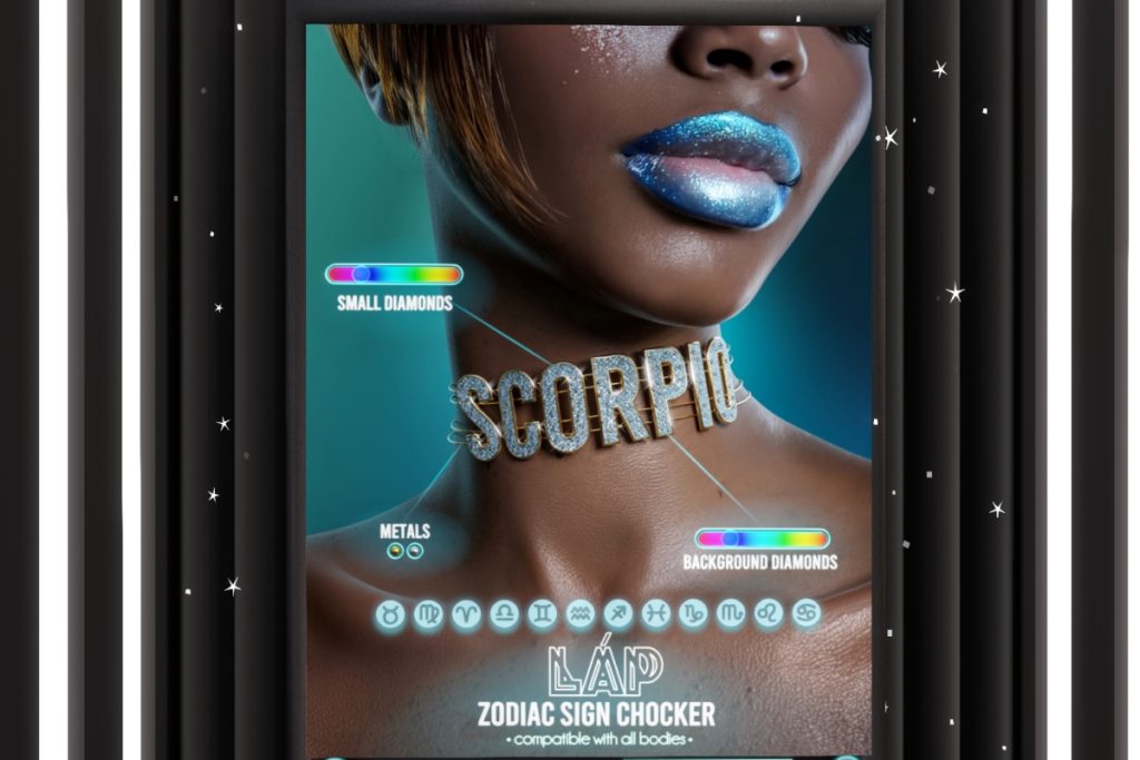 Zodiac Sign Choker, $450 each/$1500 FP