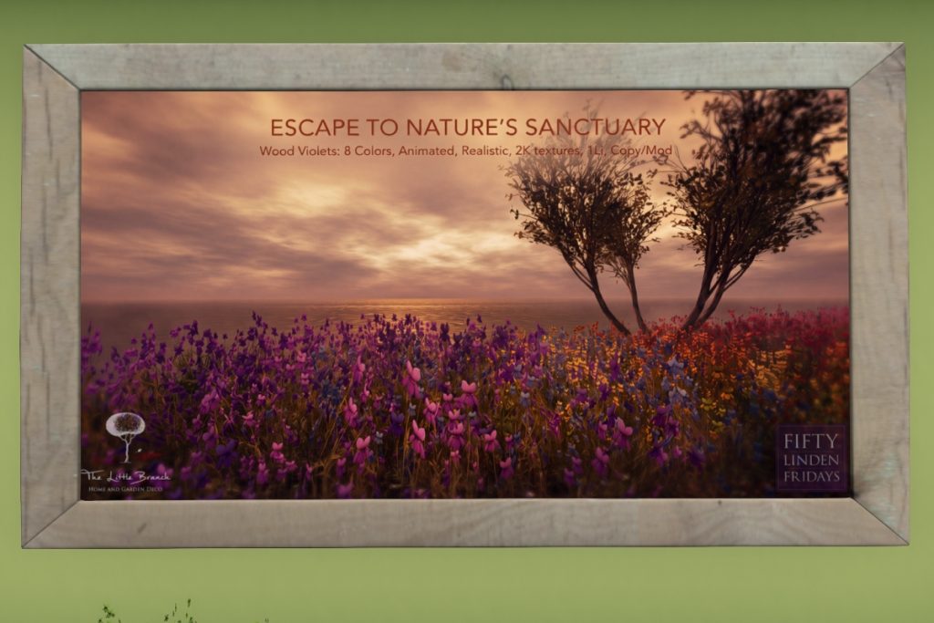 Escape to Nature's Sanctuary Flowers, L$50