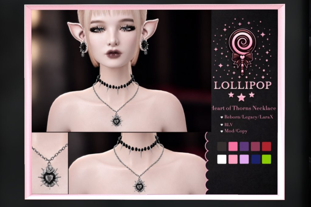 Heart of Thorns Necklace - Legacy/MaitreyaX/Reborn, L$199