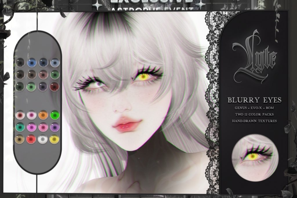 Blurry Eyes - EvoX/Genus, L$199 each/L$250 FP