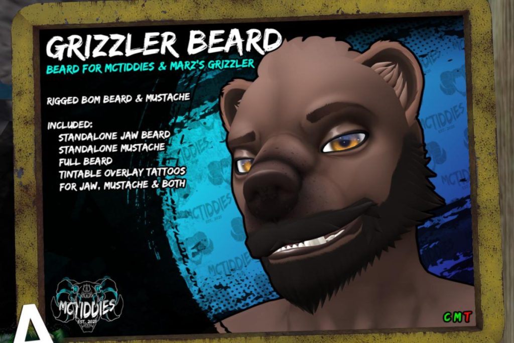 Grizzler Beard - Marz Grizzler Head, L$399