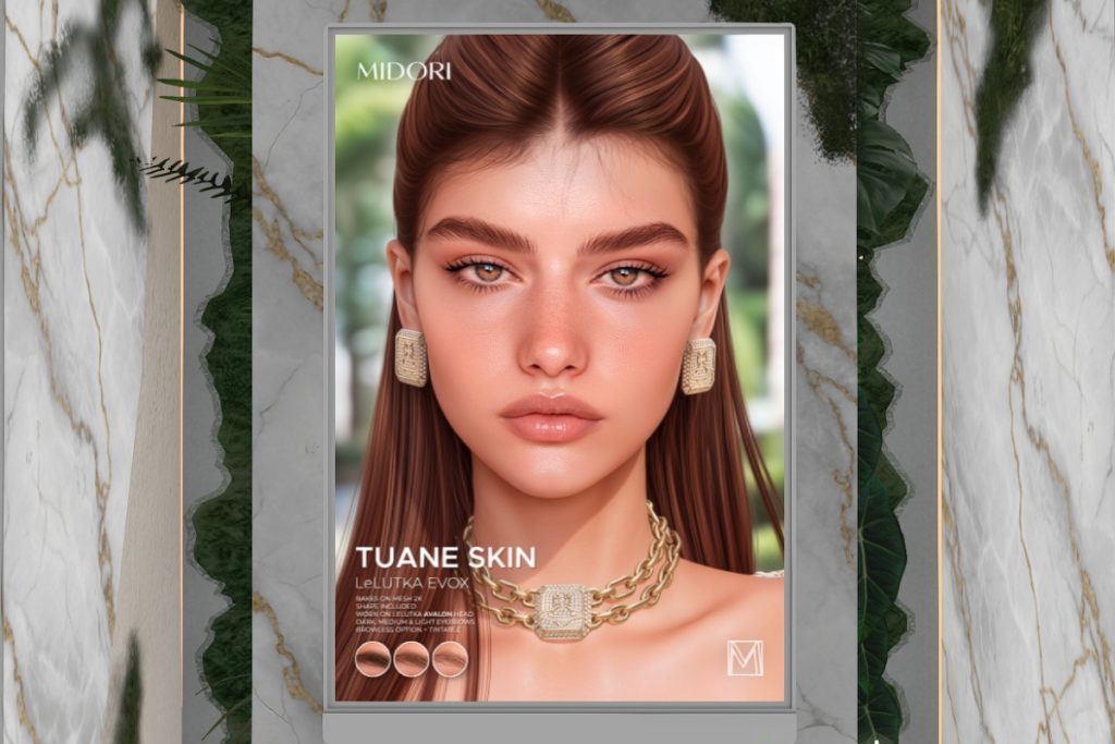 Tuane Skin - EvoX/Velour, L$699 each/L$2500 FP