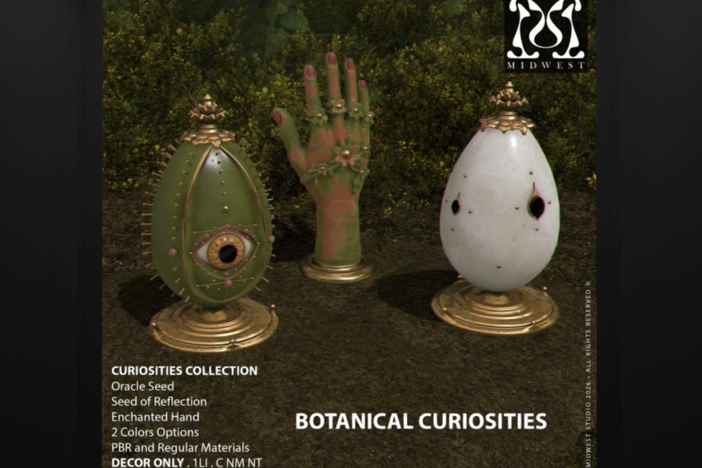 Botanical Curiosities, L$288 each/L$788 FP