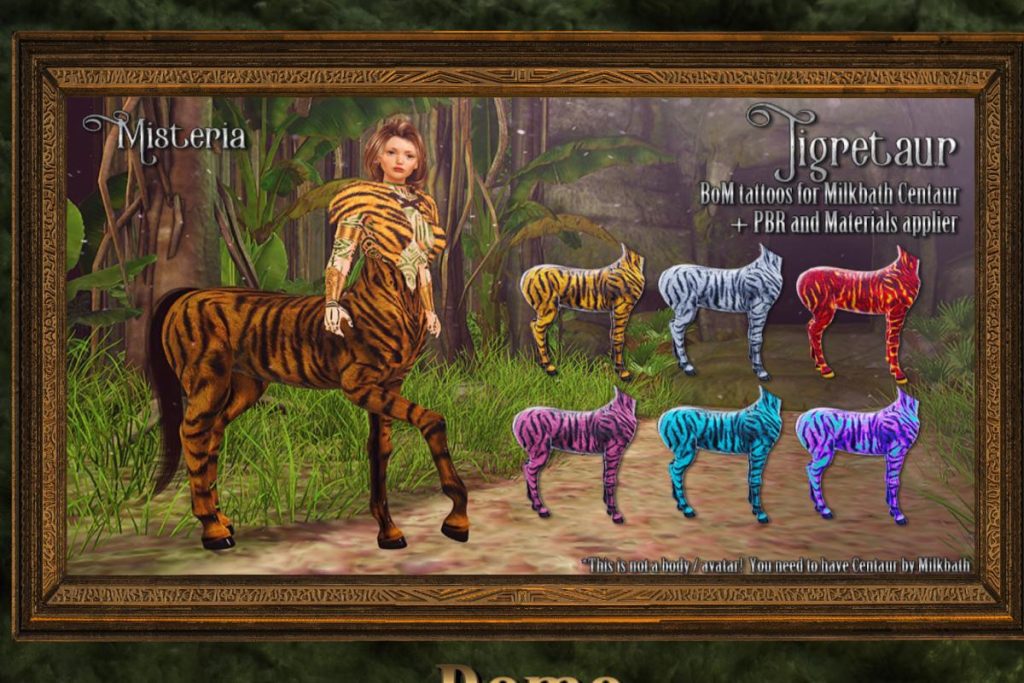 Tigretaur Skin - Milkbath Centaur, L$350