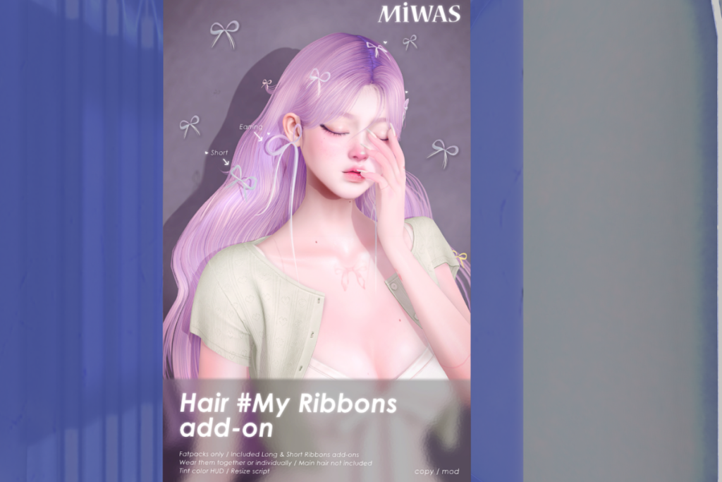 Hair #My Ribbons Add-On - L$139 each
