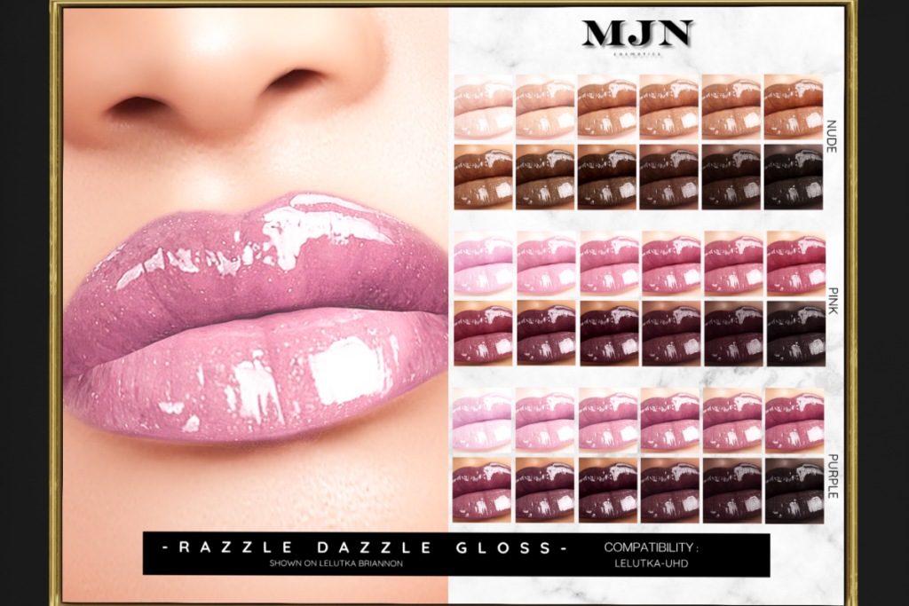 Razzle Dazzle Gloss - EvoX, L$99 each/L$249 FP