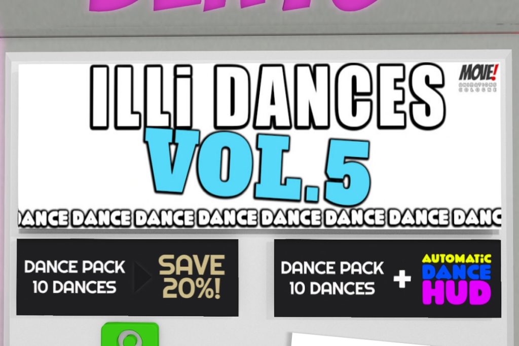 Illi Dances vol 5, L$300 each/L$2399-L$3199 each FP