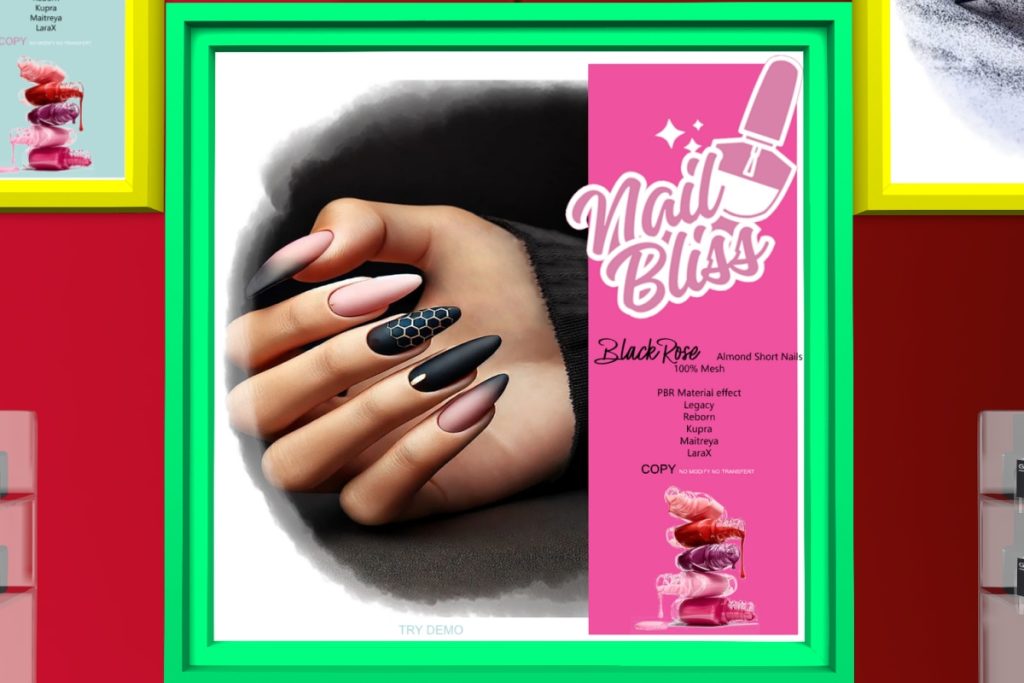 Blackrose Nails - Inithium/Legacy/Maitreya/Reborn/+mods, L$280