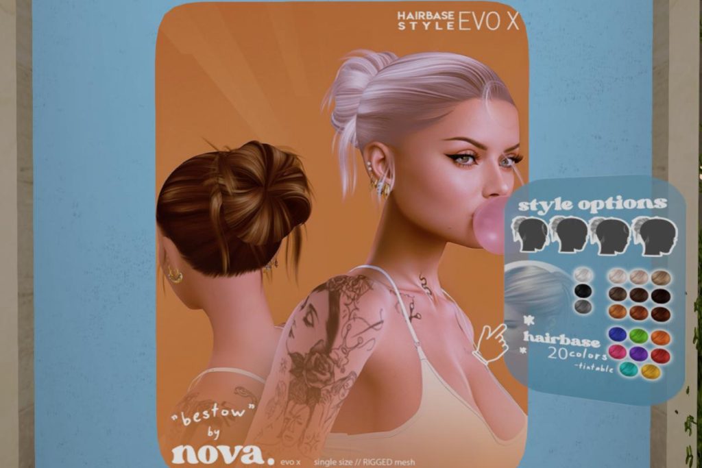 Bestow Hair - EvoX, L$288 each/L$988 FP