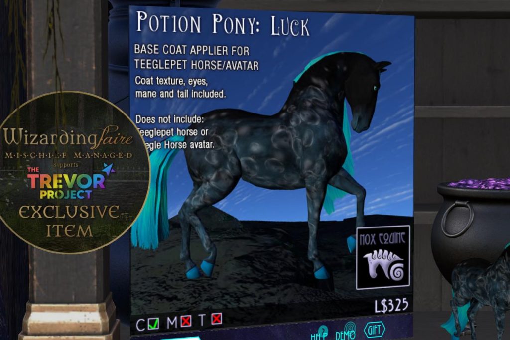 Potion Pony: Luck - Teegle Horse Applier, L$325