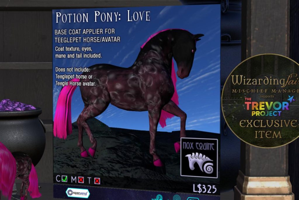 Potion Pony: Love - Teegle Horse Applier, L$325