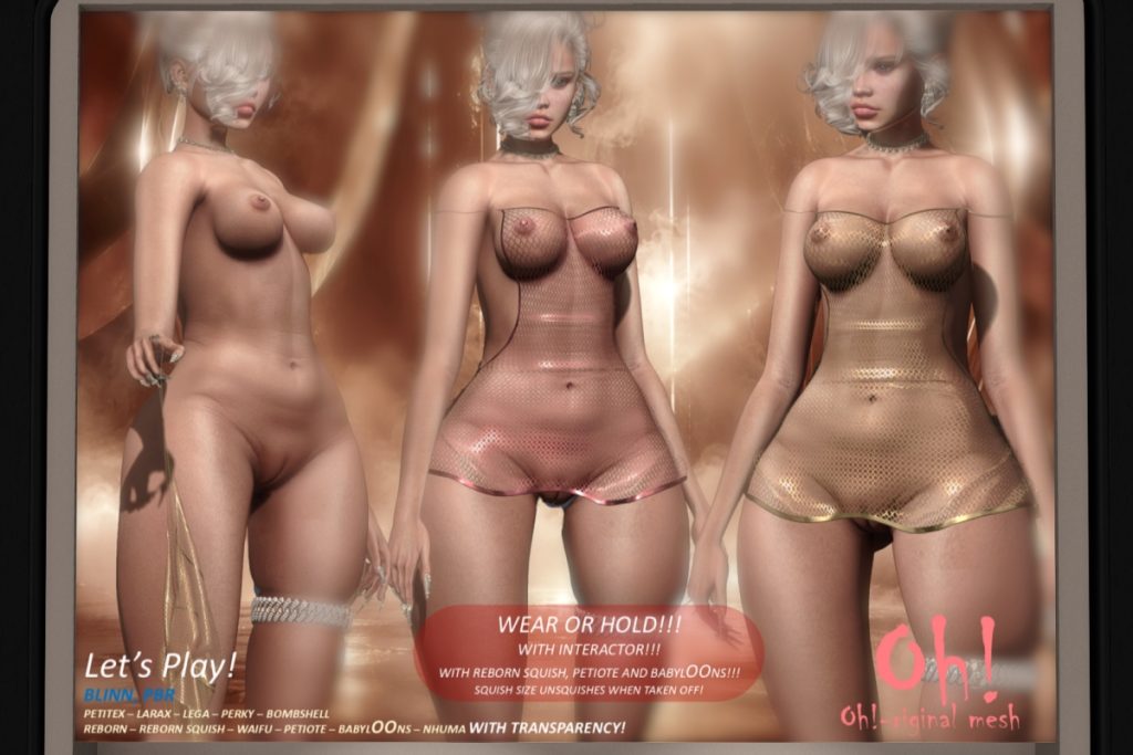 Let's Play Dress - Legacy/MaitreyaX/Nhumana/Reborn/+mods, L$699 each/L$1999 FP