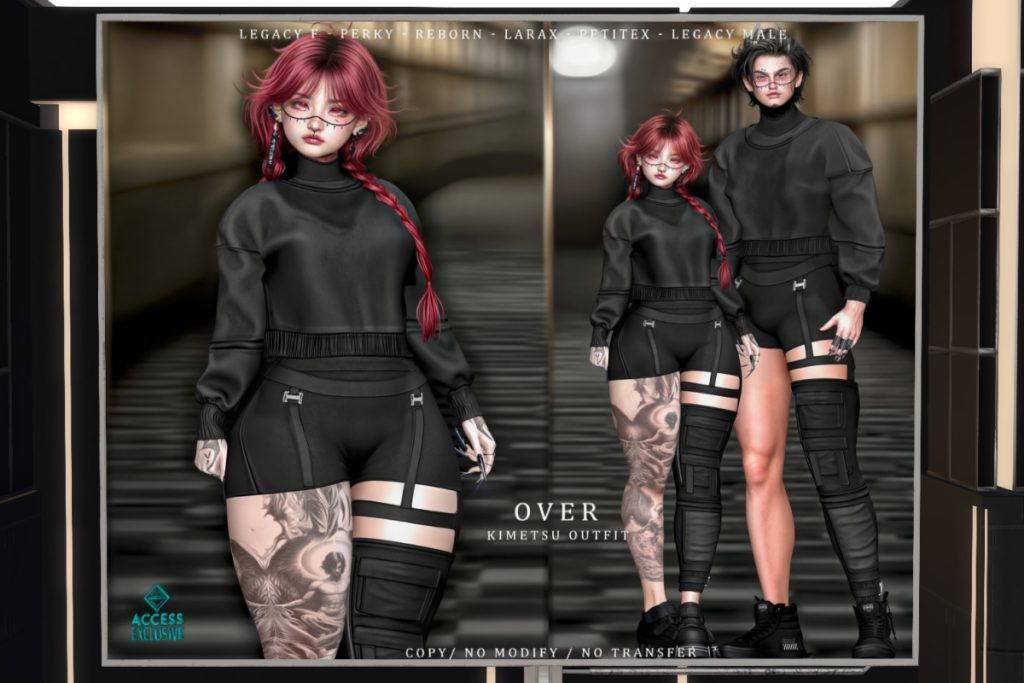Kimitsu Outfit - LegacyM+F/MaitreyaX/Reborn/+mods, L$280 each/L$1000 FP