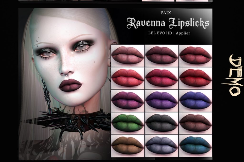 Ravenna Lipsticks - EvoX, L$349