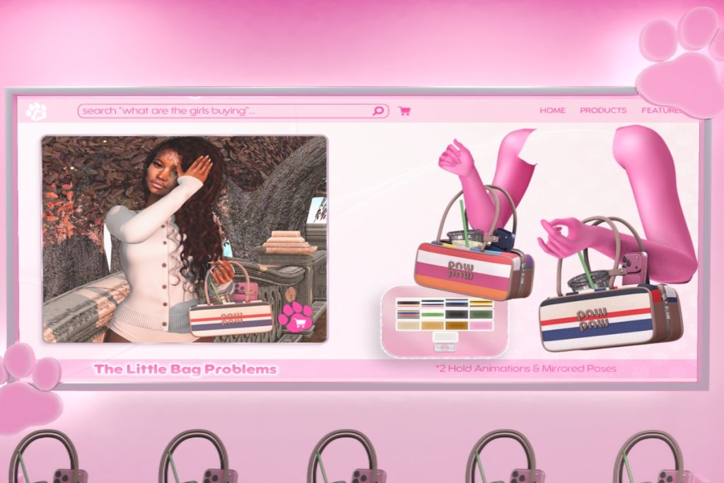 The Little Bag Problems Holdable, L$349 each/L$1749 FP