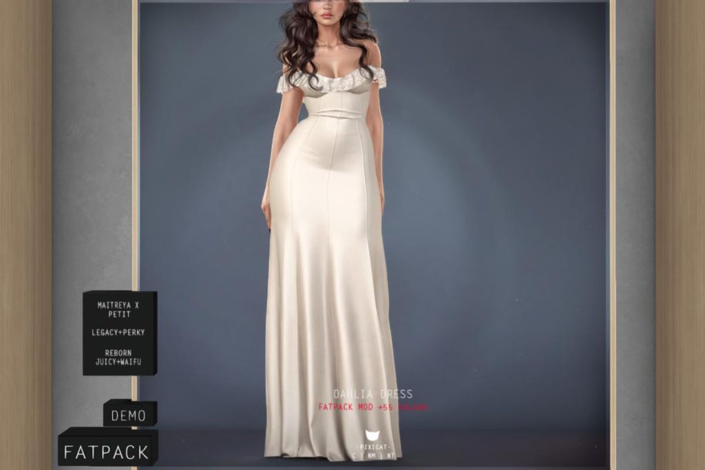 Dahlia Dress - Legacy/MaitreyaX/Reborn/+mods, L$188 each/L$888 FP