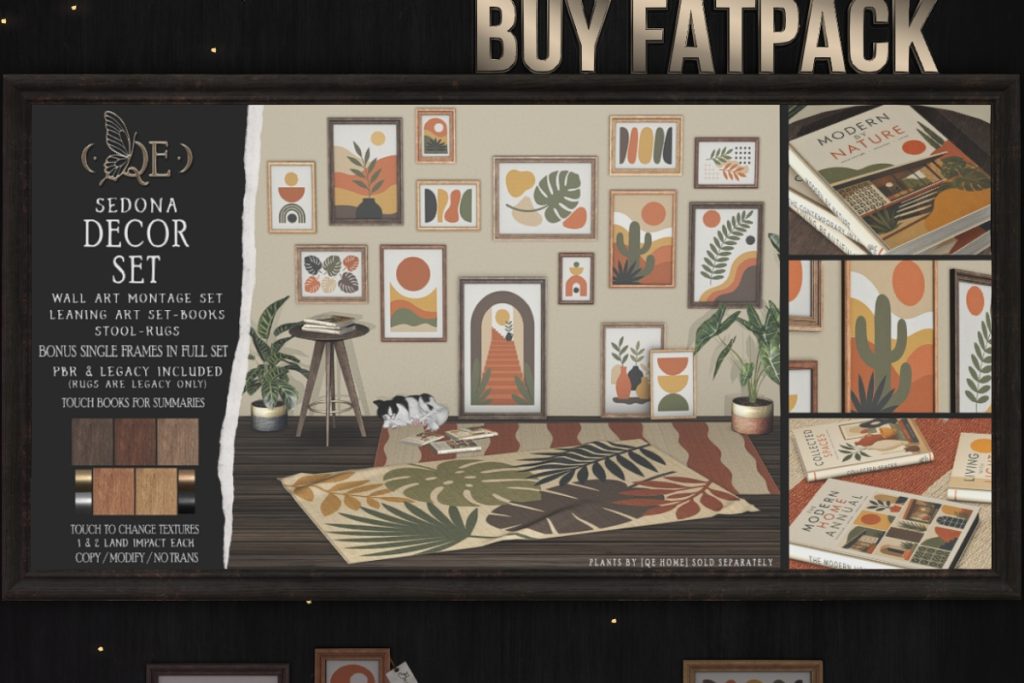 Sedona Decor Set, L$150-L$299 each/L$499 FP