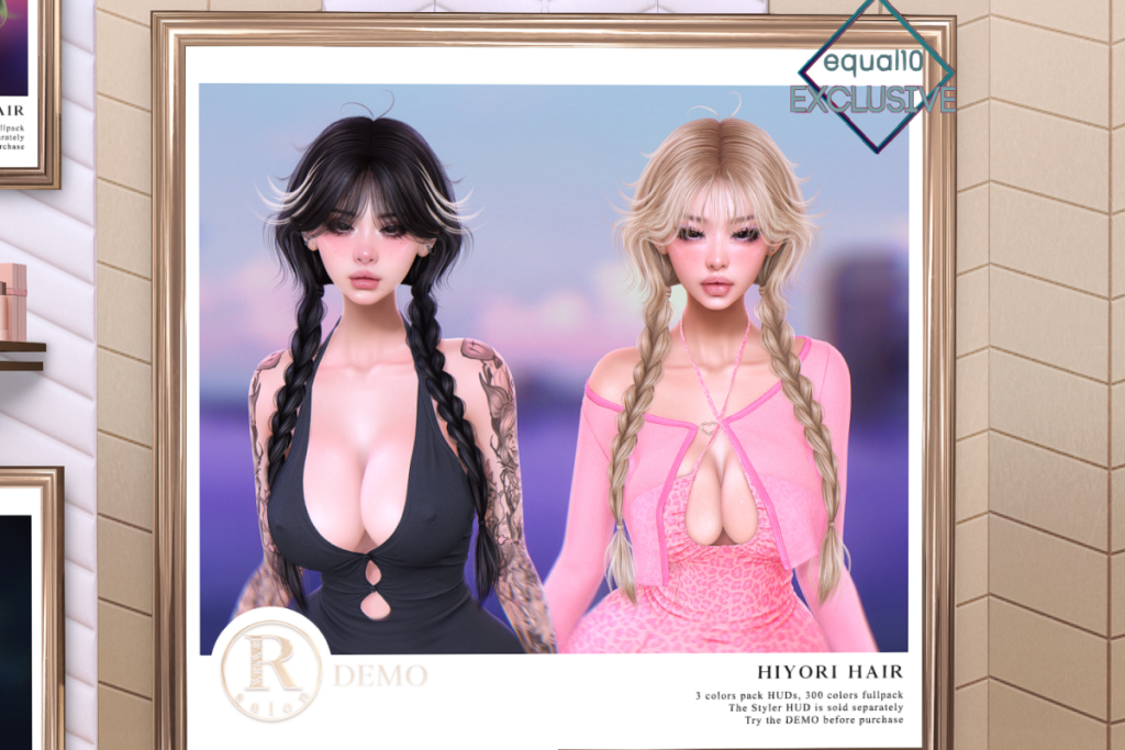 Hiyori Hair - EvoX, L$155-355 each/L$955 FP