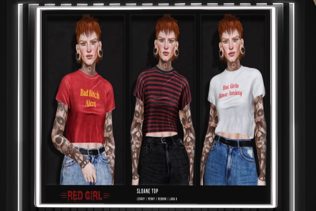 Sloane Top - Legacy/MaitreyaX/Reborn/+mods, L$275 each/L$1450 FP