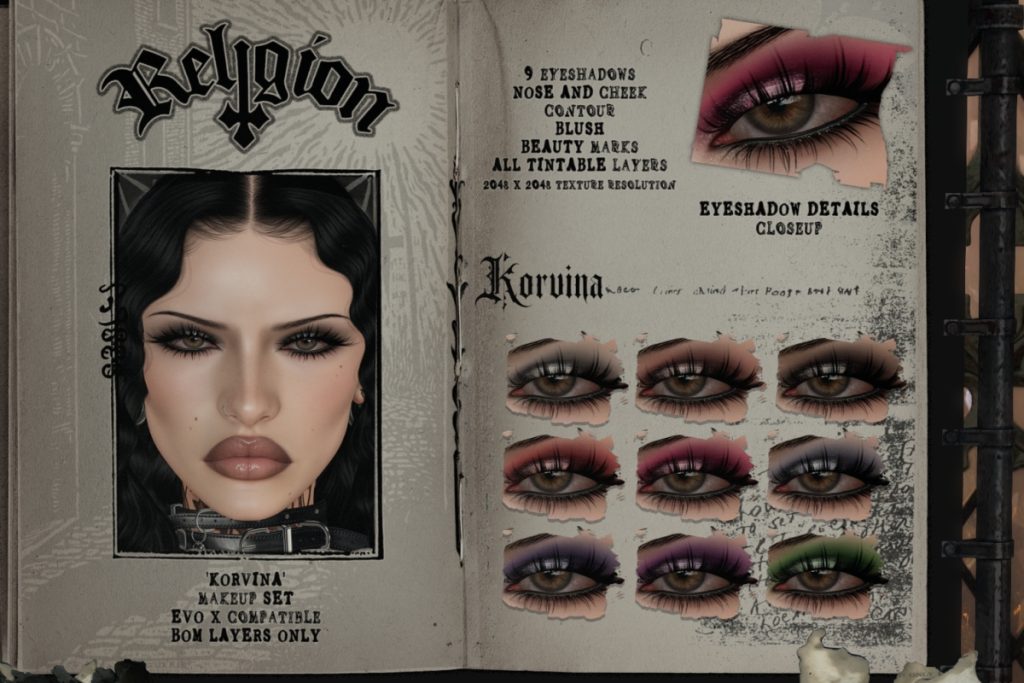 Korvina Makeup Set - EvoX, L$350