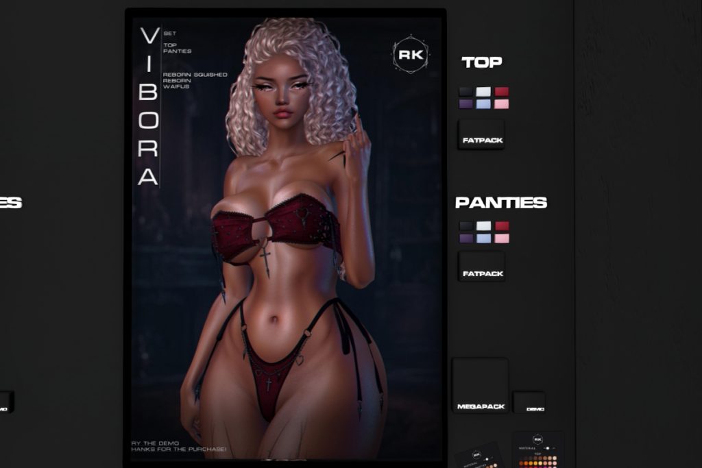 Vibora Top and Panties - Reborn/+mods, L$199 each/L$1450 each FP