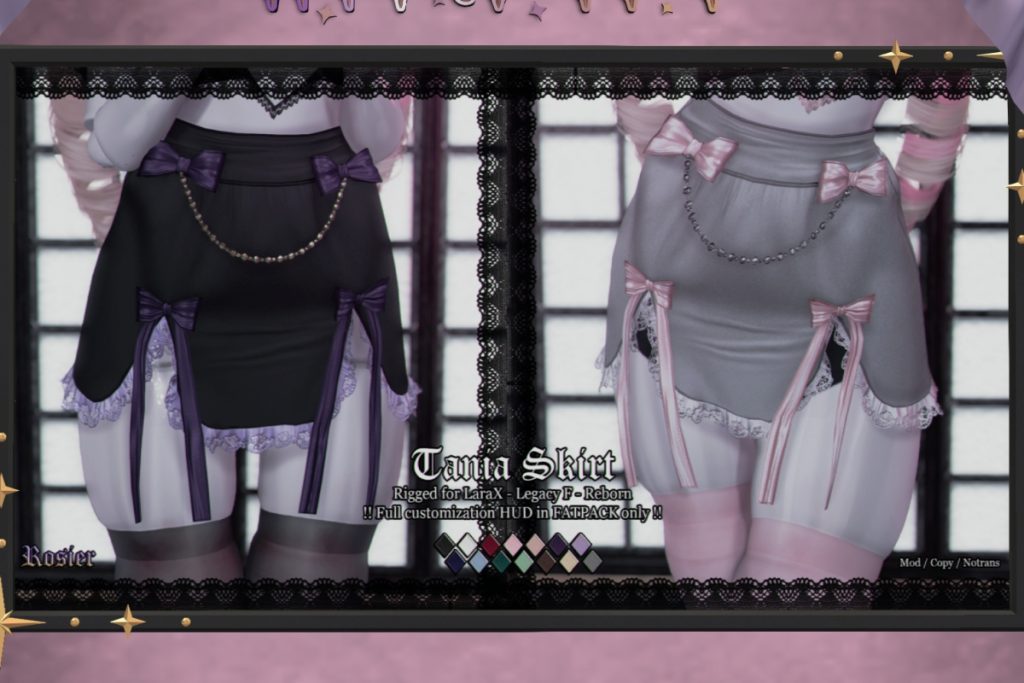 Tania Skirt - Legacy/MaitreyaX/Reborn, L$239 each/L$999 FP