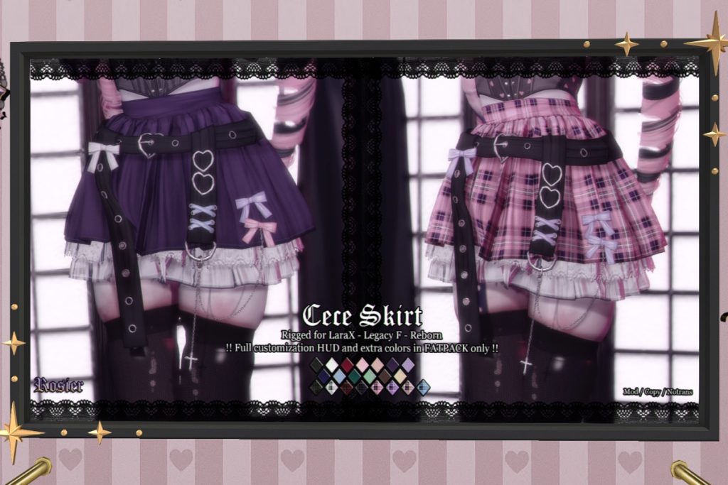Cece Skirt - Legacy/MaitreyaX/Reborn, L$249 each/L$1199 FP