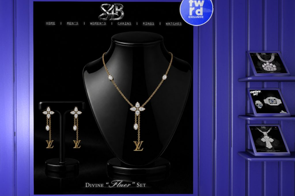 Divine Fleur Chain and Earrings, L$599 each/L$1000 FP