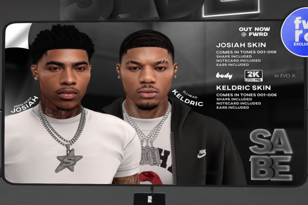 Josiah &amp; Keldric Skin - EvoX, L$799 each