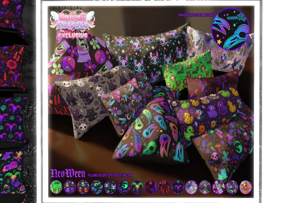 NeoWeen Pillow, L$145 each/L$1000 FP