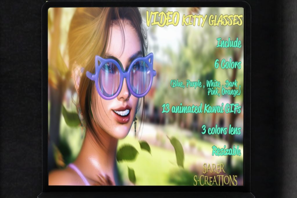 Video Kitty Glasses, L$175 each/L$350 FP