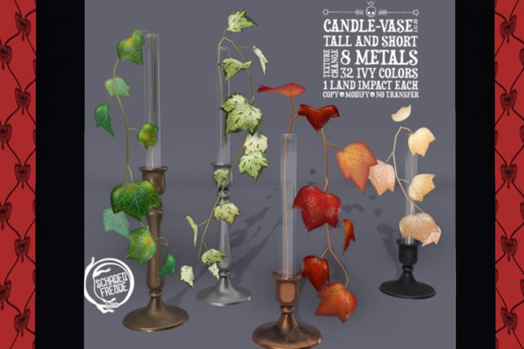 Candle Vase's, L$88