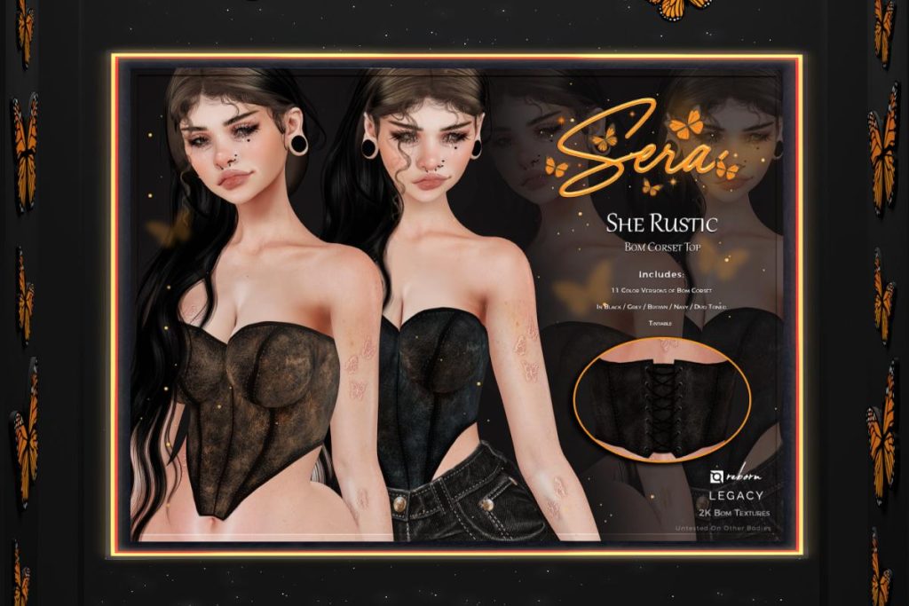 She Rustic Corset, L$399