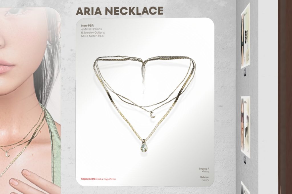 Aria Necklace - Legacy/Reborn/+mods, L$250 each/L$699 FP