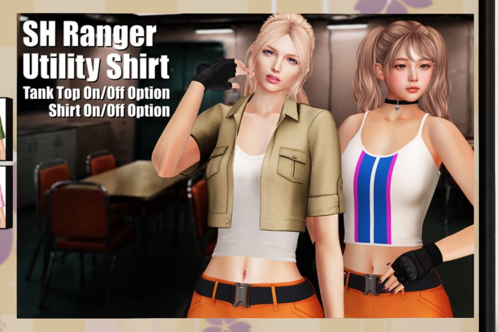 SH Ranger Utility Shirt - Legacy/Maitreya/+mods, L$280 each/L$2400 FP