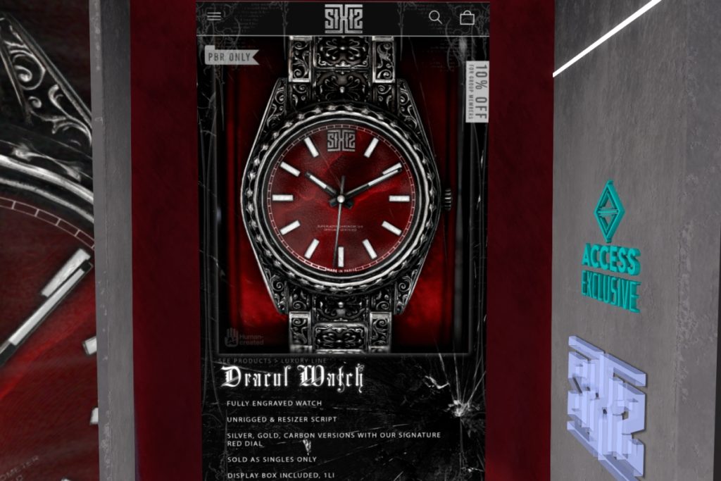 Dracul Watch - Inithium/Legacy M/Reborn, L$2000 each