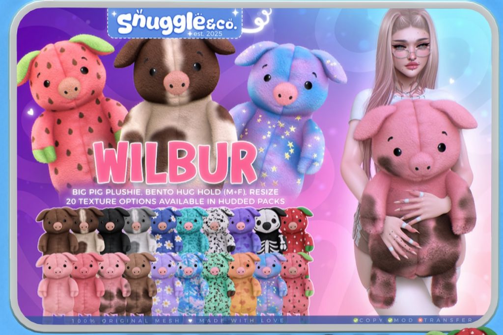 Wilbur Holdable, L$395 each/L$745 FP