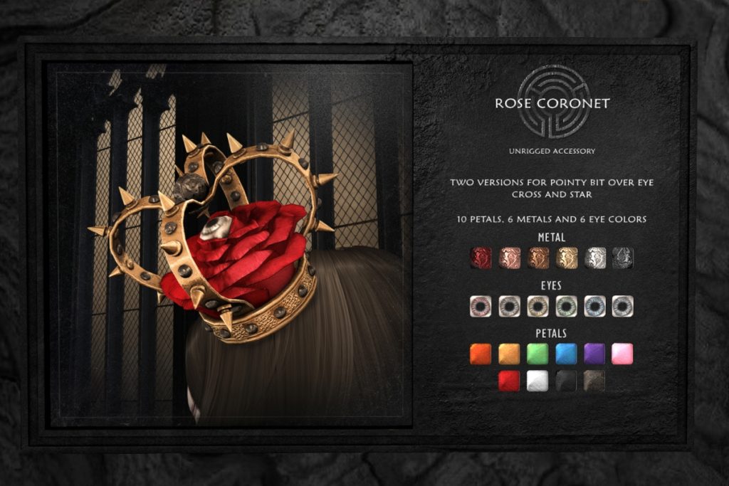 Rose Coronet Crown, L$50
